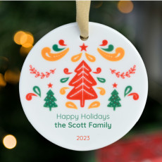 personalised ornament for Christmas tree